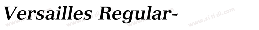 Versailles Regular字体转换